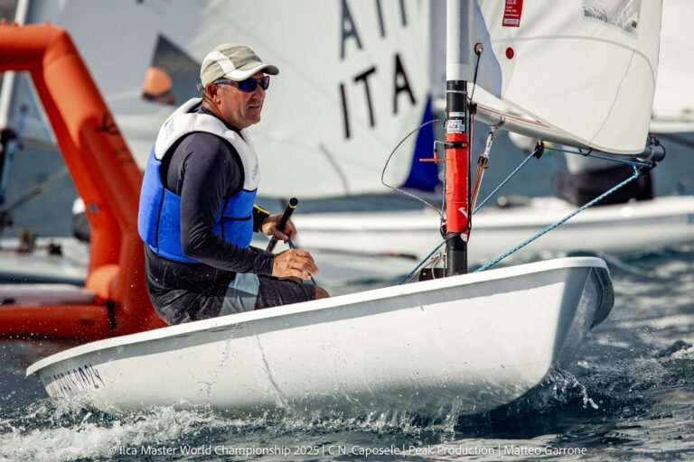 Alp Alpagut (FVR) wins the ILCA 6 silver medal at the ILCA Master Worlds 2025