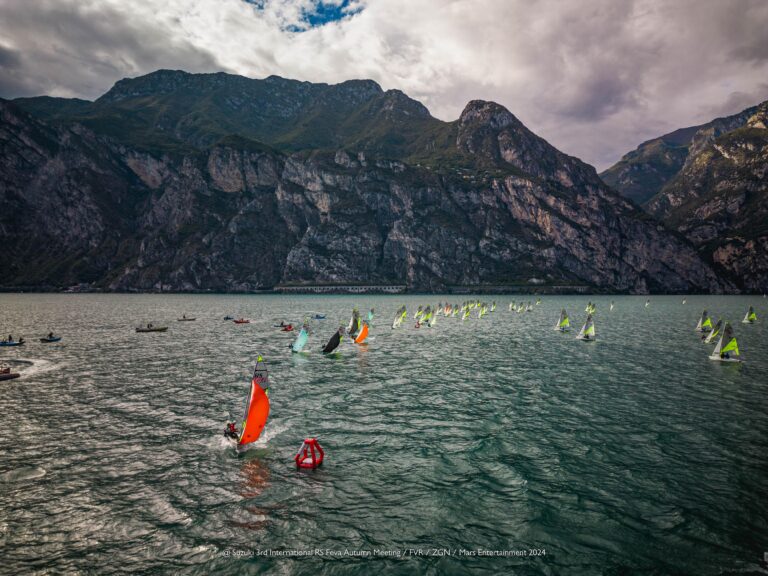 More than 100 RS Feva in Riva del Garda for the 2025 European Championship