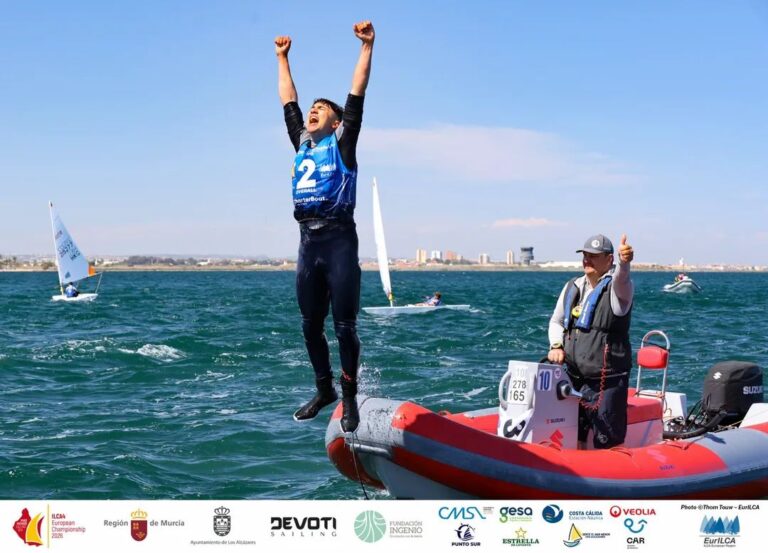 Enrico Morina (Fraglia Vela Riva) vince l’ILCA 4 Youth European Championship